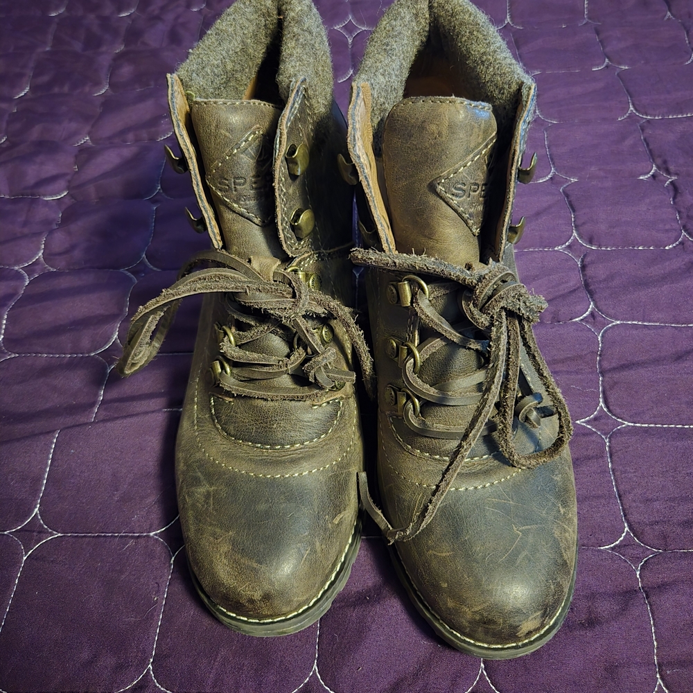 Sperry Brown Leather Boots